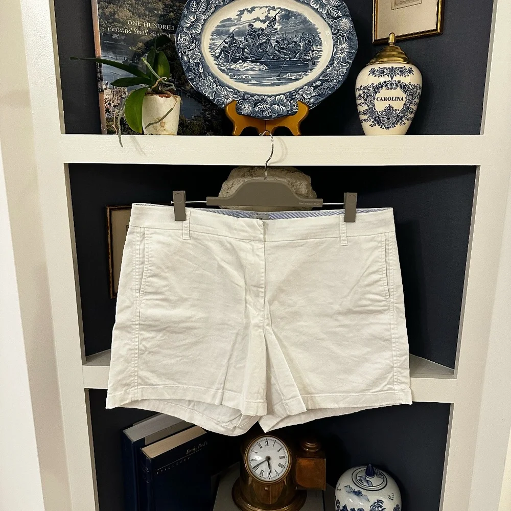 J. Crew White 5" Stretch Chino Short - Picture 1 of 5